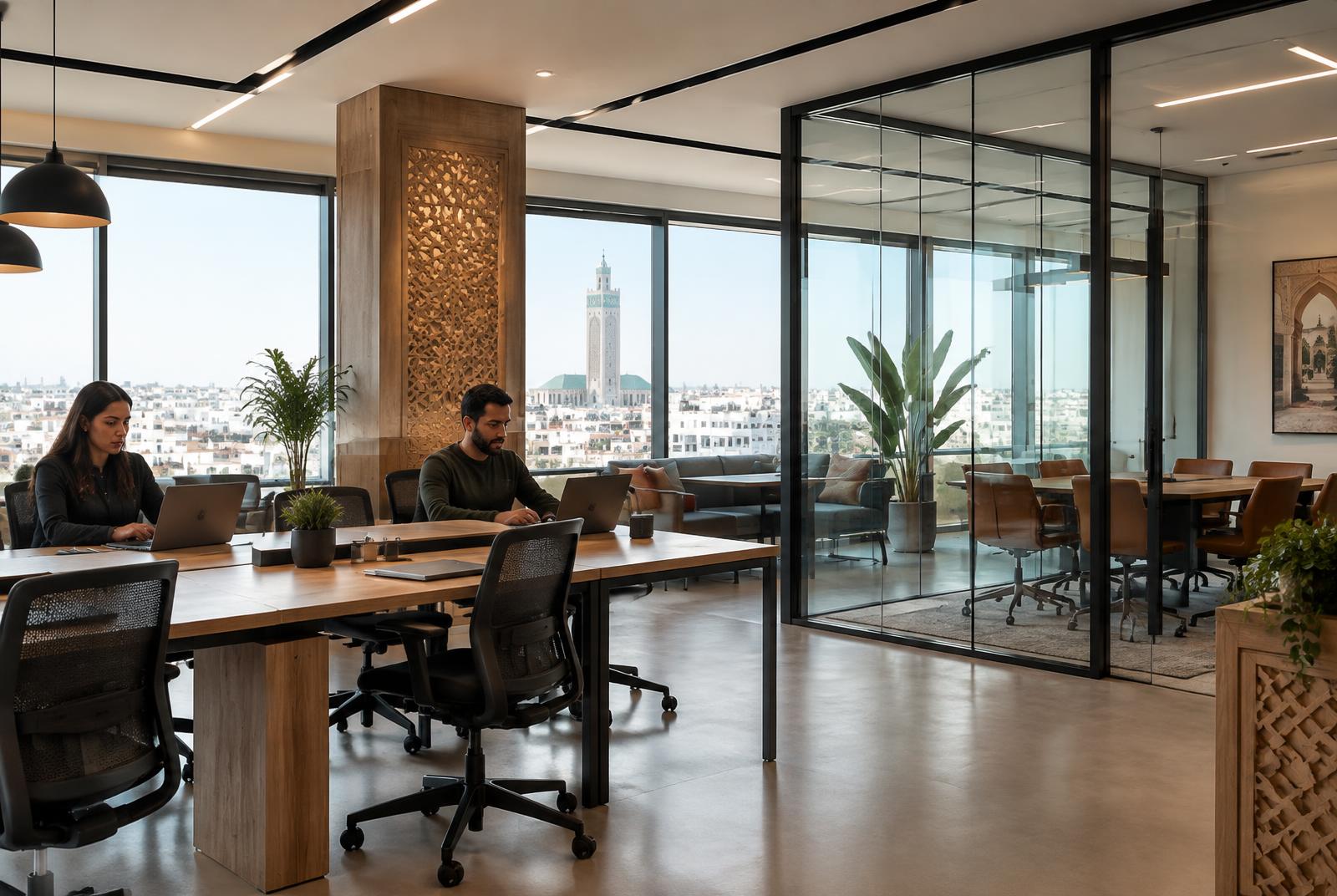 Modern professional workspace in Casablanca